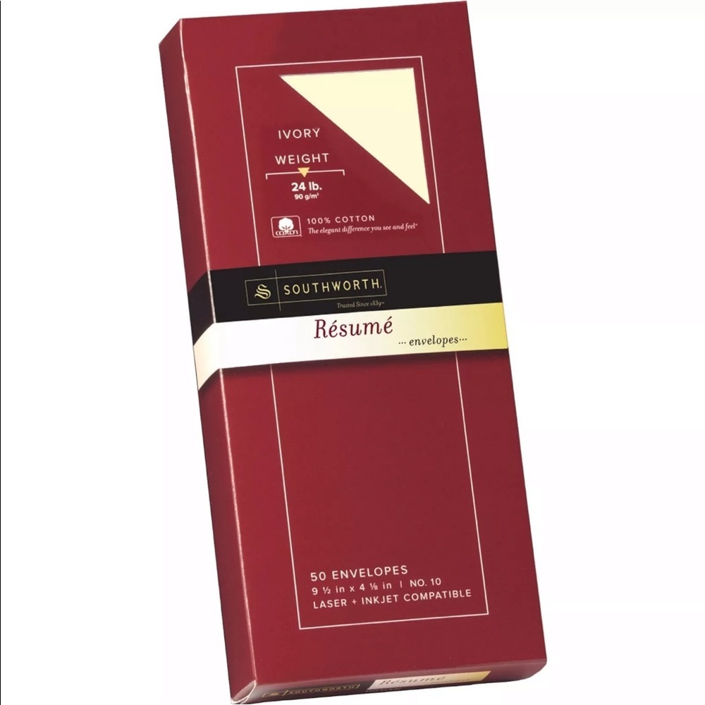 Southworth Resume Envelopes - Document 24 Lb